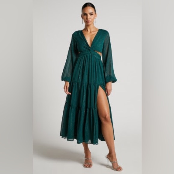 floral midi dress satin Leyla Floral Satin Maxi Dress • Shop American Threads Online Boutique Brown Floral / XS